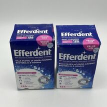 Lot of 2 Efferdent Retainer &amp; Denture Cleaner Tablets, Complete Clean, 1... - $19.68