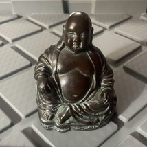 Esco Products Buddha Statue Chalkware Black Tone 4.5” Figurine Decor Vin... - $256.80 MXN