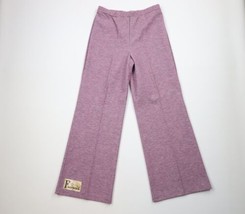 Deadstock Vtg 70s Streetwear Womens 15 Wool Blend Knit Bell Bottoms Pants USA - £92.89 GBP