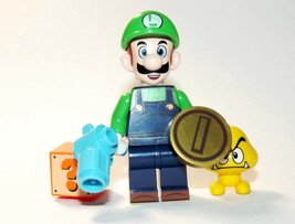 Luigi The Super Mario Bros Custom Minifigure From US - $6.00