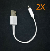 2x Flat Short 16CM Micro USB Charger Charging Cable Cord For Samsung Xiaomi HTC - £5.35 GBP
