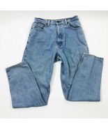 Eddie Bauer Vintage Women&#39;s Loose Fit Size 12 Light Wash 5 Pocket Jeans - $14.84