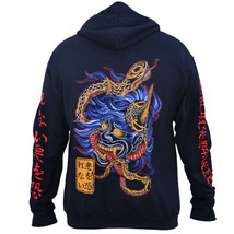 Black Market Art Scorned Tattoo Dragon Clark North black Zip Hoodie S-M-L-XL-2XL - $73.73