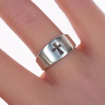 sz5.25 Retired James Avery cutout cross ring in sterling - £47.59 GBP