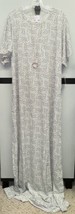 NWT LuLaRoe 3XL White &amp; Black Polka Dot Maria Knit Fabric Long Maxi Dress - £37.38 GBP