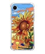 Retro 70s Sunflower Sunset  Pattern  Case Compatible with iPhone XR, New - £9.47 GBP