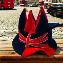 Great Britain Hat London Great Britain British Flag Union Jester Cap w/bells - $19.79