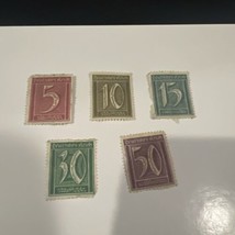 Lot Of (5) German Deutsches Reich Stamps Unposted. - £4.71 GBP