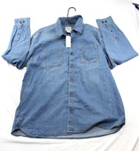 L.L. Bean Mens XL Denim Shirt Traditional Fit Cotton &amp; Spandex Durable C... - £30.10 GBP