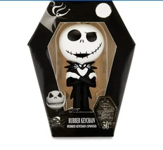 The Nightmare Before Christmas Jack Skellington Rubber Keychain Party Favor - £9.34 GBP
