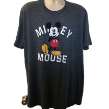 Mickey Mouse Walt Disney Gray Men&#39;s Unisex Graphic T-Shirt XXL - £14.79 GBP