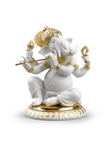 Lladro 01009277 Bansuri Ganesha Figurine New - $1,316.00