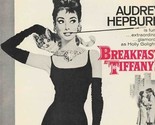 Breakfast at Tiffany&#39;s Sheet Music Henry Mancini Audrey Hepburn  - $11.88