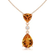 Authenticity Guarantee

1.39 Ct Natural Citrine Pear Shape Pendant With Diamo... - $639.00