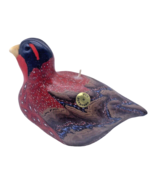 Chinese Pheasant Bird Candle Shaped Wax Figure New Vintage Shelf Decor S... - $49.39