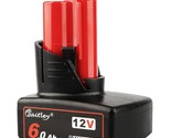 12V 6Ah Replacement Battery Compatible With Milwaukee M-12-6Ah Lithium-I... - $39.99