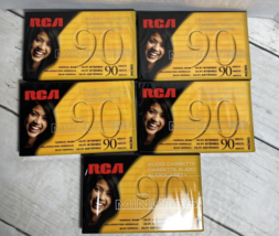 RCA RC90 Cassette 90 Minutes Tapes 5 Tapes, New Sealed - $14.84
