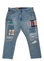 Polo Ralph Lauren Women The Avery Boyfriend Plaid Patchwork Jeans Size 27 - £68.36 GBP