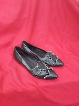 I.n.k Women Black Pointy Toe Flats Shoes Size EU 39/US 9 $365 - $69.30