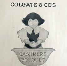 Colgate Advertisement Toothpaste 1891 Victorian Art Cashmere Bouquet LGB... - £19.53 GBP