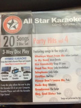 ✅ All Star Karaoke Party Hits 4 Cd 2 Disc Inside! - £5.49 GBP