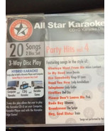 ✅ All Star Karaoke Party Hits 4 Cd 2 DISC INSIDE! - £5.28 GBP