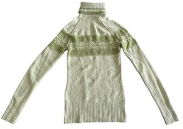 Arizona Green Soft Turtleneck Pullover Sweater Acrylic Cotton Blend Size XS - £12.66 GBP