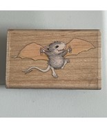 House Mouse Bat 2 Monica Wood Mount Rubber Stamp Stampabilities 2004 - $12.61