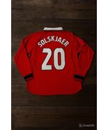 MU Red Retro Jersey 1999/00 Home Long Sleeve Classic Name Set SOLSKJAER#20 - $39.99