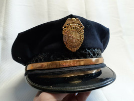 Vtg Floyd Fire Dept. 2nd Assistant Chief Dress Hat Cap With Badge Pin Si... - £55.71 GBP
