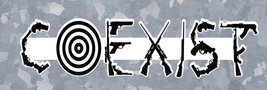 Coexist Gun Decal Funny Control NRA 2ND Amendment Sticker AR Pistol Grenade - £3.06 GBP