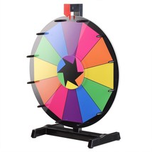 18&quot; Prize Wheel Fortune Spin Game Tabletop Kids Party Carnival Home Live... - $87.99