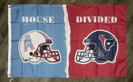 Houston Texans vs Houston Oilers House Divided Flag 90cmx150cm - $16.00