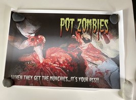 Pot Zombies 420 Poster 25” X 17” Horror Movie - £21.28 GBP
