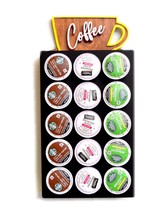 Coffee Pod Organizer Wall Hanging Counter Top Stand Included - £30.88 GBP