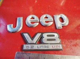 1993-1998 Jeep Grand Cherokee used OEM Emblem Logo Badge rear emblems METAL  - £10.55 GBP