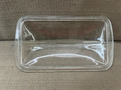 Vintage Westinghouse Loaf Pan Refrigerator Dish Clear Glass LID ONLY Meat Bread Item image 9