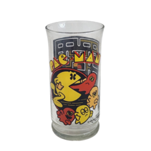VINTAGE 1982 PAC MAN VIDEO GAME ARCADE DRINKING CUP GLASS TUMBLER GHOSTS - $14.25