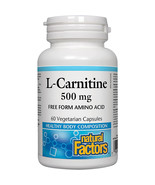 Natural Factors, L-Carnitine 500 mg, Energy Support, 60 Capsules - £14.93 GBP