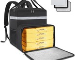Expandable Insulated Hot Pizza Bags For Delivery Bike, Large Leakproof, ... - £37.07 GBP