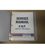 Manuale Di Servizio Force Outboards 5 HP 1988 1989 1990 91 1992 90-823263 - €8,60 EUR