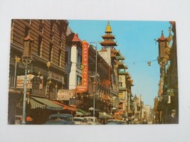 Grant Avenue - Chinatown San Francisco California Ca Street View Postcard - $4.41