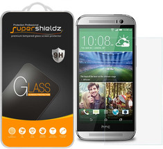 2X Tempered Glass Screen Protector Saver Shield For Htc One M8 - £14.33 GBP