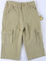 NWT All Mine Infant Boy&#39;s 100% Cotton Tan Cargo Pants, 12 Mos. - $10.99