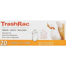 Trashrac 5 gal. Trash Bags Handle Tie 20 pk - $9.95
