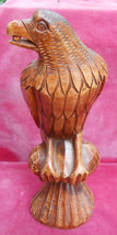 WOOD HAND CARVED PARROT BIRD TROPICAL FIGURINE 11&quot; HARD TO FIND-
show or... - $54.44