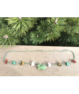 Fetish Necklace Hand Carved Stones Jade, Tigers Eye, Rose Quartz, Carnel... - €76,96 EUR