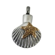 Stainless Steel Beach Life Cremation Urn Pendant for Ashes w/20-inch Necklace - £71.76 GBP
