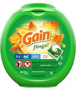 Gain Flings! Laundry Detergent Pacs, Island Fresh Scent + Aroma Boost (81 Count) - £23.53 GBP