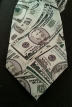 Money Tie by Novelties $50 &amp; $100 bills 59 inches long &amp; 4 inches at the widest - $19.69